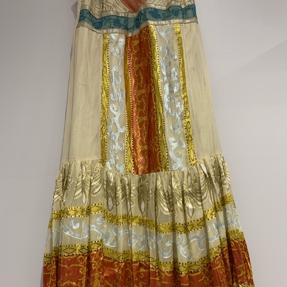 HALE BOB Silk Rayon Burnout Empire Waist Dress - Picture 8 of 8